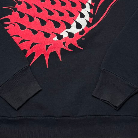 THE ROLLING STONES SPIKE RIP & TONGUE CREWNECK SWEAT FRUIT OF THE LOOM LARGE 8336