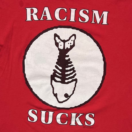 FISH BONE RACISM SUCKS RED BROCKUM XL 5555