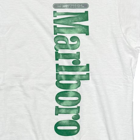 Marlboro MENTHOL GREEN TEXT LOGO WHITE FITS LARGE 7009