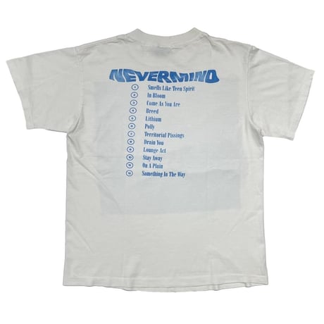 NIRVANA NEVERMIND WHITE GIANT BY TEEJAYS LARGE 0634