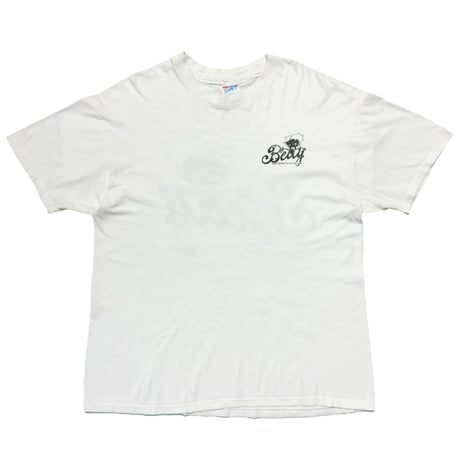 BETTY BOOP MOTORCYCLE CLUB WHITE HANES XL 7957