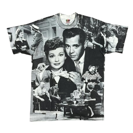 I LOVE LUCY ALL OVER PRINT MOVIE TEE LARGE 5568