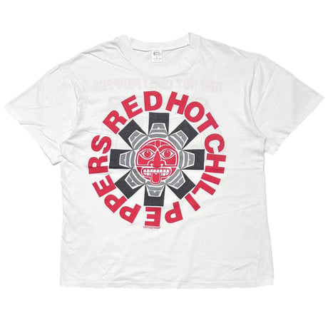 RED HOT CHILI PEPPERS 1991 DOUBLE SIDE Aztec WHITE AUSTRALIA LARGE 6451