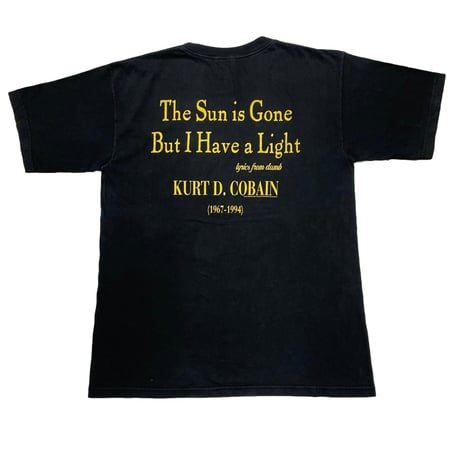 NIRVANA KURT COBAIN MEMORIAL 1995 THE SUN IS GONE GIANT XL 0017