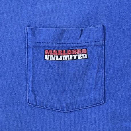 Marlboro UNLIMITED COYOTE POCKET TEE BLUE FITS XL 10