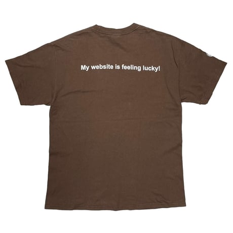 GOOGLE SITE SEARCH LOGO TEE BROWN LARGE 0001