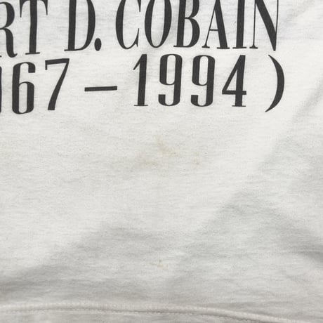 NIRVANA 1994 KURT COBAIN MEMORIAL ADULT WHITE BG XL 2031