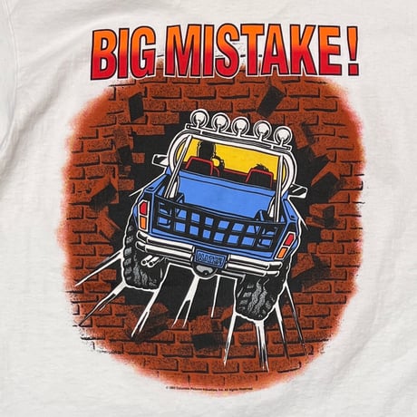 LAST ACTION HERO 1993 MOVIE PROMO BIG MISTAKE WHITE FRUIT OF THE LOOM XL 8903
