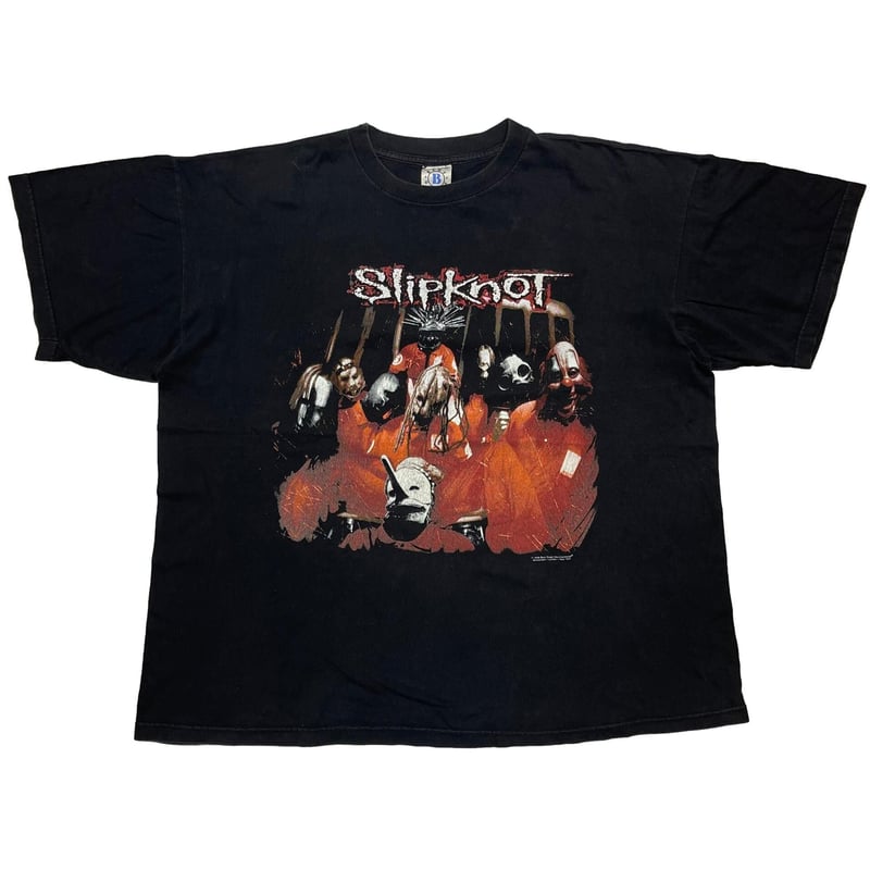 90s SLIPKNOT Tシャツ1stアルバムbluegrape1999 XL Original VTG Slipknot T Shirt Metal 1999 Blue Grape NuMetal