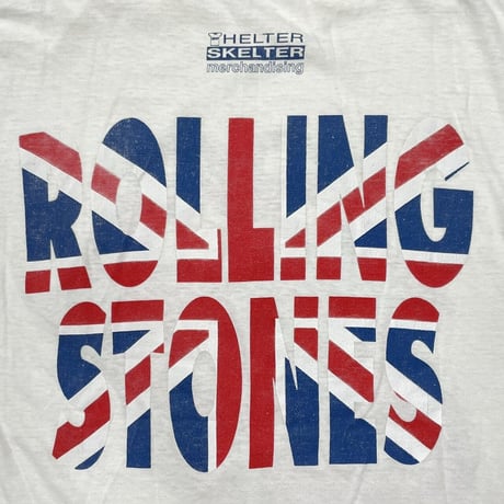 THE ROLLING STONES HELTER SKELTER MERCHANDISING UNION JACK WHITE FITS LARGE 7795