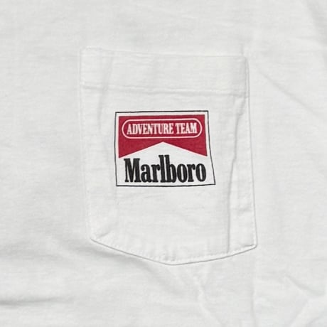 Marlboro LIZARD MAP POCKET TEE WHITE FITS XL 9209