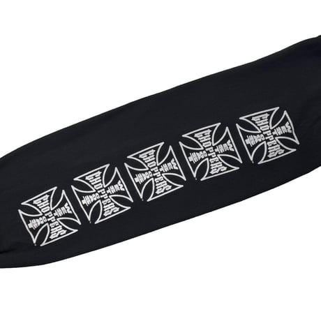 WEST COAST CHOPPERS IRON CROSS LS BLACK LARGE 8607