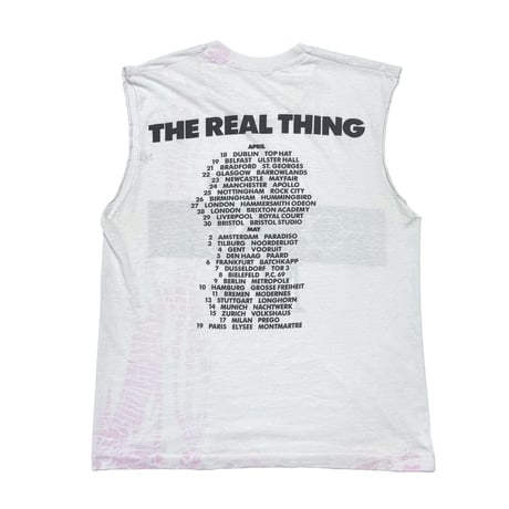 FAITH NO MORE THE REAL THING 1989 SLEEVELESS WHITE FITS L-XL 9142