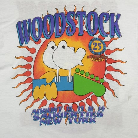 WOODSTOCK 1994 25 YEARS ANNIVERSARY WHITE XL 5693
