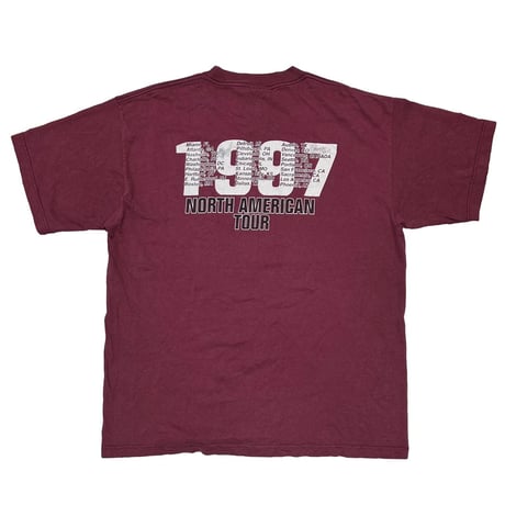 RAGE AGAINST THE MACHINE 1997 NORTH AMERICAN TOUR BURGUNDY GIANT XL 7200