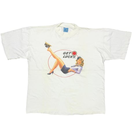 LUCKY STRIKE GET LUCKY Flight Attendant PIN-UP GIRL WHITE XL 7792
