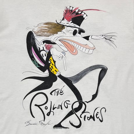 ROLLING STONES 1994 Gerald Scarfe WHITE BROCKUM XL 5035