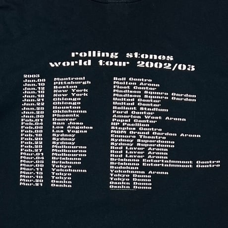 ROLLING STONES WORLD TOUR 2002 2003 anvil LARGE 8806