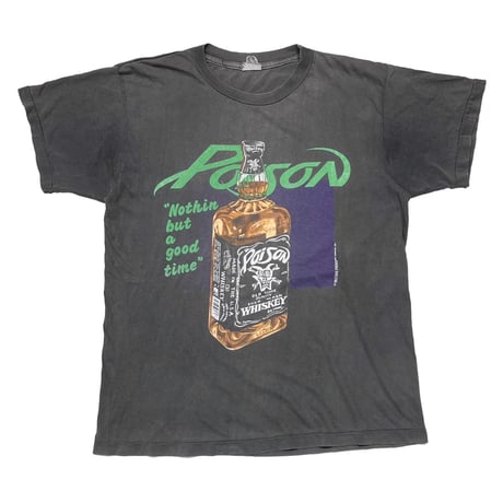 POISON FADED JACK DANIEL PARODY TEE FITS LARGE 3650