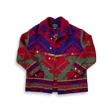 LAST OF STORE RALPH LAUREN COUNTRY NATIVE KNIT HUNTING JACKET LARGE