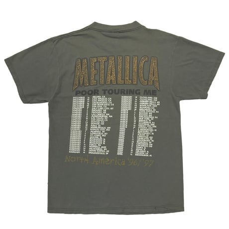 METALLICA POOR TOURING ME OLIVE TULTEX LARGE 2718