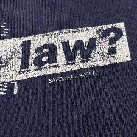 RAGE AGAINST THE MACHINE 1997 BARBARA KRUGER Who is beyond the law ? NAVY GIANT XL 4662