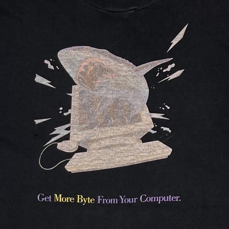 Apple SHARK Get More Byte From Your Computer Computer Week FRUIT OF THE LOOM XL 7355