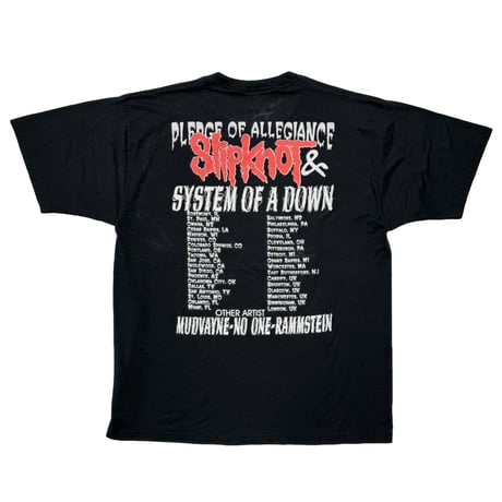 Slipknot IOWA TOUR & SYSTEM OF A DOWN JERZEES FITS XL 2678