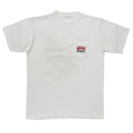 Malboro LIZARDS ADVENTURE TEAM MAP POCKET TEE WHITE FITS XL 2605