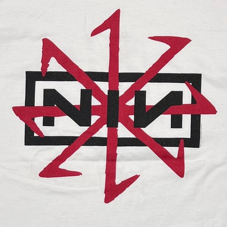 NINE INCH NAILS 1995 DEVIL TOUR WHITE ALL SPORT XL 3228