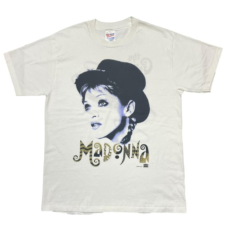 MADONNA THE GIRLIE SHOW 1993 WHITE HANES LARGE