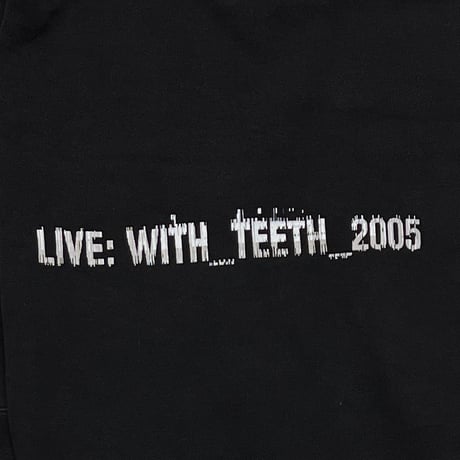 NINE INCH NAILS LIVE WITH TEETH 2005 HOODED SWEATSHIRT LARGE(FITS XL) 8628