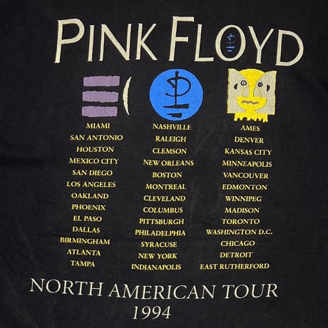 PINK FLOYD NORTH AMERICAN TOUR 1994 BROCKUM XL 2892