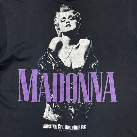 MADONNA 1987 WHO'S THAT GIRL WORLD TOUR HANES LARGE 5177