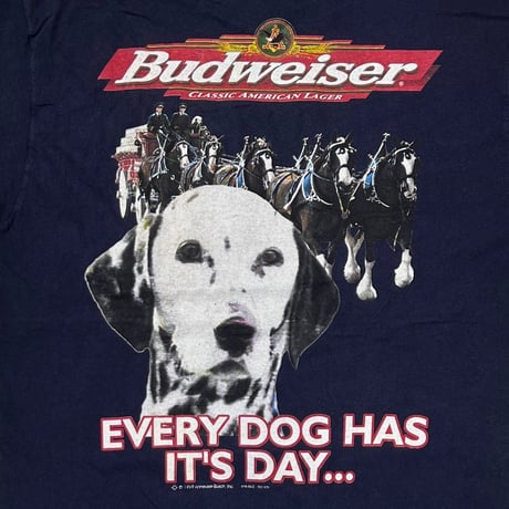 Budweiser 1999 EVERY DOG HAS IT'S DAY NAVY DELTA LARGE 6593