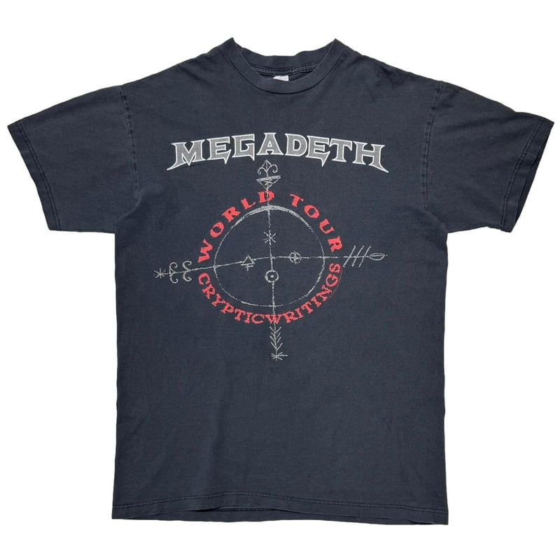 Megadeth 1997 WORLD TOUR Tシャツ M MEGADETH CRYPTIC WRITINGS WORLD TOUR 1997 LARGE