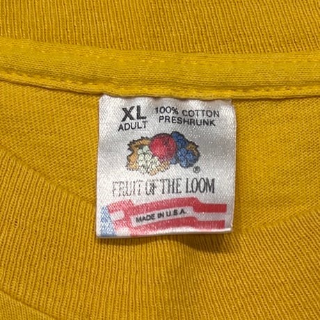 MEAT PUPPETS 1994 TOO HIGH TO DIE YELLOW FRUIT OF THE LOOM XL 5288