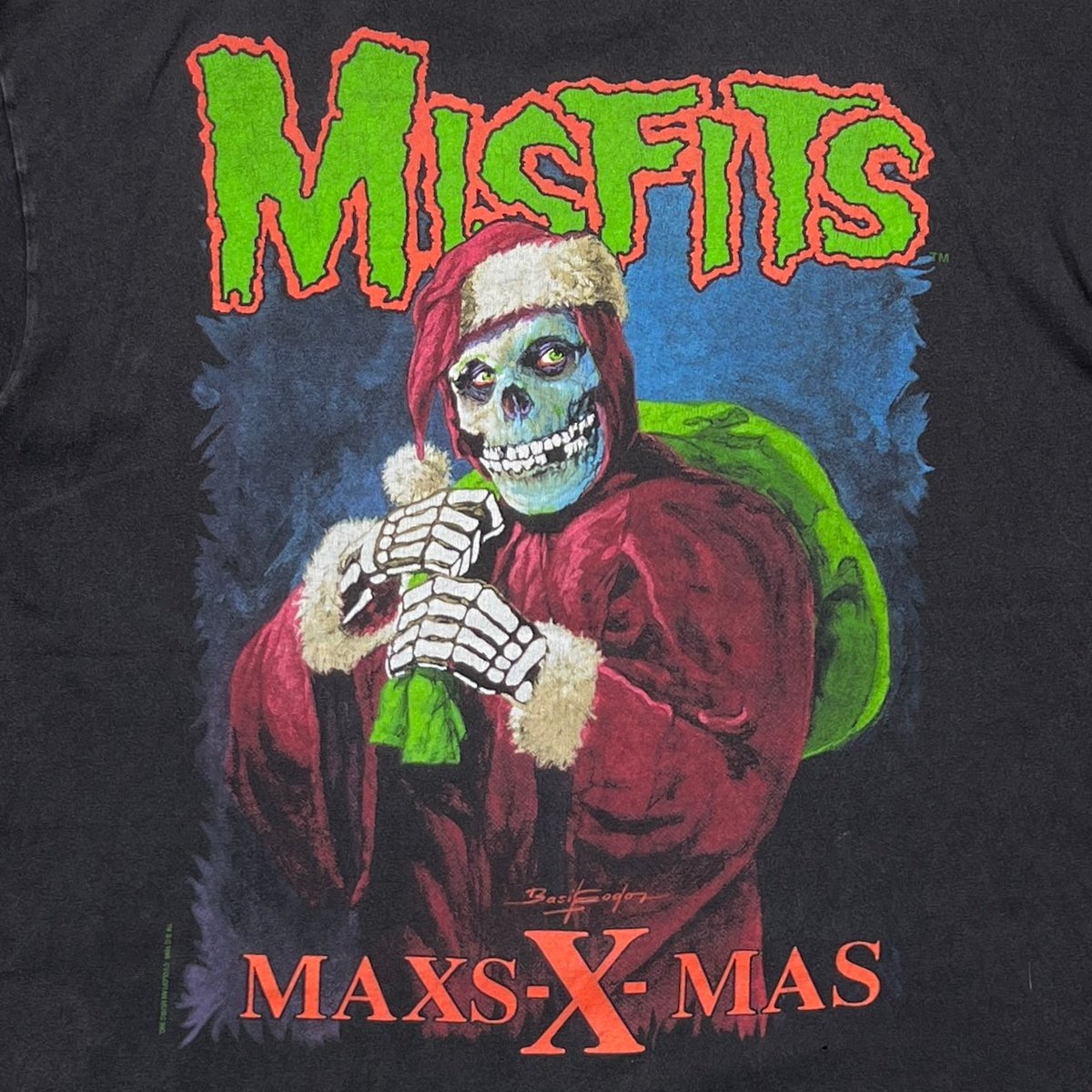 【カッキー様限定】Misfits ミスフィッツMA-1ジャケット 希少サイズXL H&M - 即完売モデル H&M MISFITS ミスフィッツ MA-1 黒 ブラック