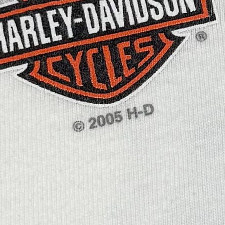 HARLEY DAVIDSON WELCOME LAS VEGAS TRUMP DICE FLAME LS WHITE XL 3020