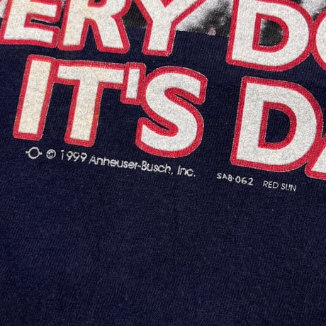 Budweiser 1999 EVERY DOG HAS IT'S DAY NAVY DELTA LARGE 6593