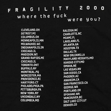 NINE INCH NAILS THE FRAGILE FRAGILITY 2000 ALL SPORT XL 4329