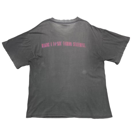 GUNS N' ROSES USE YOUR ILLUSION 1992 MAKE A F@*!KIN' FASHION STATEMENT FADED BLACK BROCKUM XL 9434