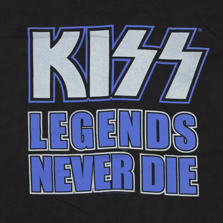 KISS THE FAREWELL TOUR 1973-2000 LEGENDS NEVER DIE STEDMAN BY HANES XXL 4490