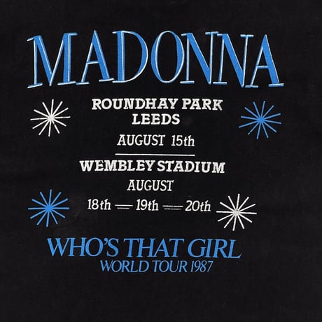 MADONNA WHO'S THAT GIRL TOUR 1987 FITS LARGE 8862