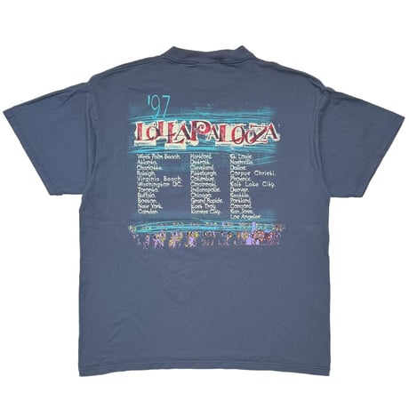 LOLLAPLOOZA 1997 MUSIC FESTIVAL SMOKE BLUE GIANT BY TULTEX XL 2715
