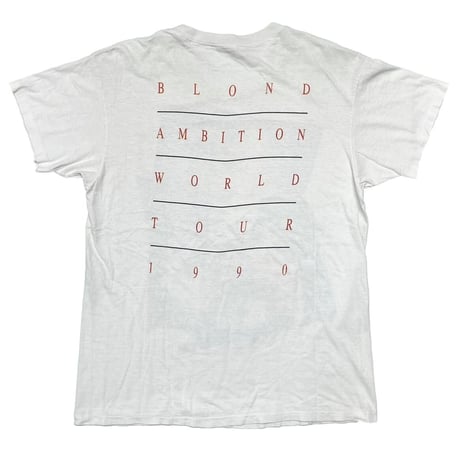 MADONNA BLOND AMBITION TOUR 1990 WHITE HANES XL 6978