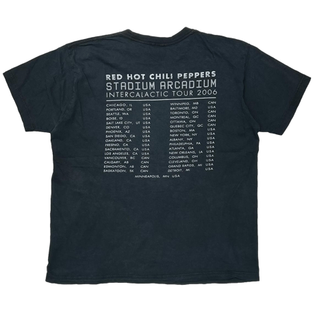 RED HOT CHILI PEPPERS 	STADIUM ARCADIUM INTERCALACTIC TOUR 2006 TULTEX LARGE 7053