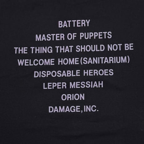 METALLICA MASTER OF PUPPETS TENNESSEE RIVER LARGE 8474