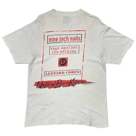 [MORE SALE] NATURAL BORN KILLERS 1994 BLOOD LUST MOVIE PROMO WHITE GIANT BY TULTEX LARGE 9665