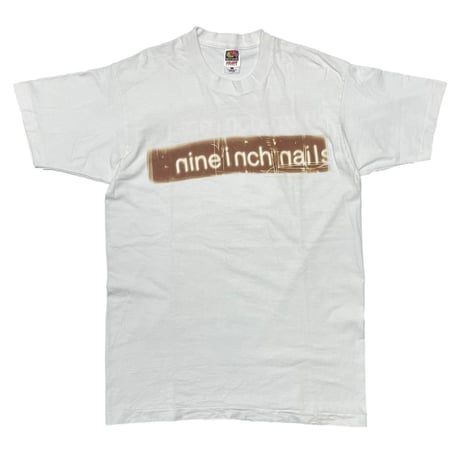 NINE INCH NAILS 1997 LOGO TEE FRUIT OF THE LOOM LARGE 4642